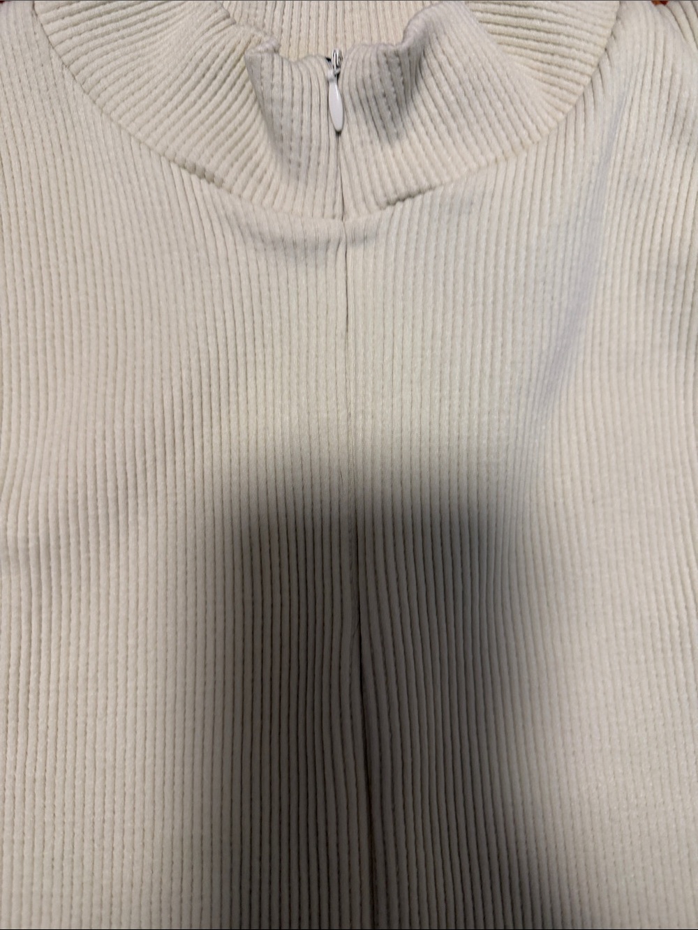 Women’s Cream Ribbed Active Biker - Picture 2 of 4